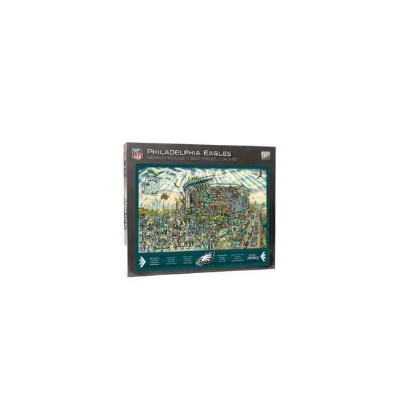 Philadelphia Eagles NFL Puzzle Find Joe Journeyman 500 Piece Search Puzzle Open - Picture 1 of 6